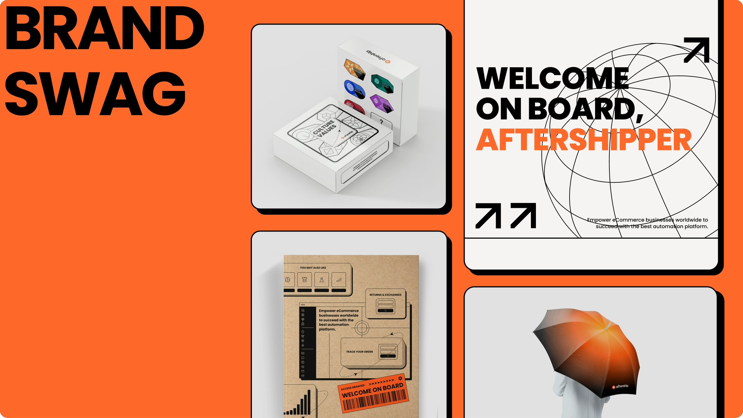 AfterShip brand swag visual system